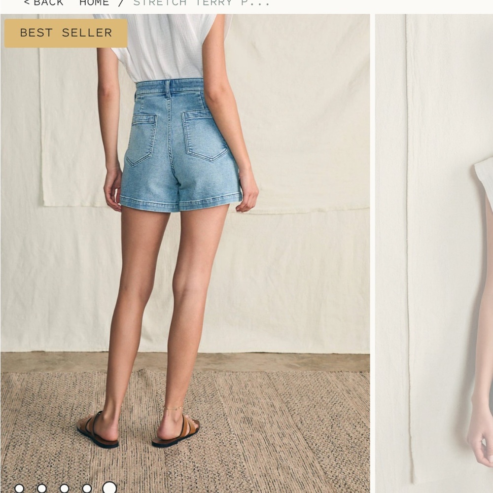 FAHERTY denim shorts